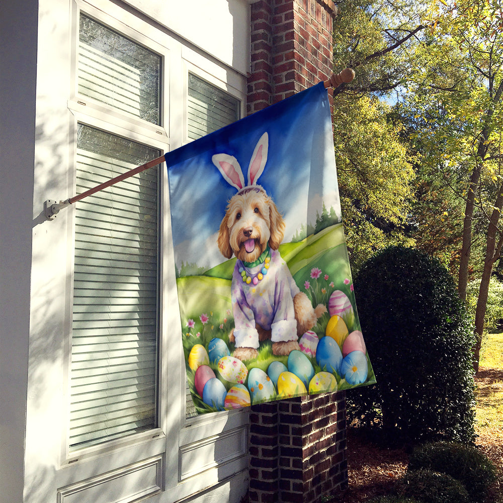 Labradoodle Easter Egg Hunt House Flag