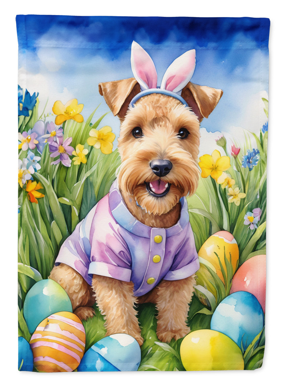 Buy this Lakeland Terrier Easter Egg Hunt Garden Flag