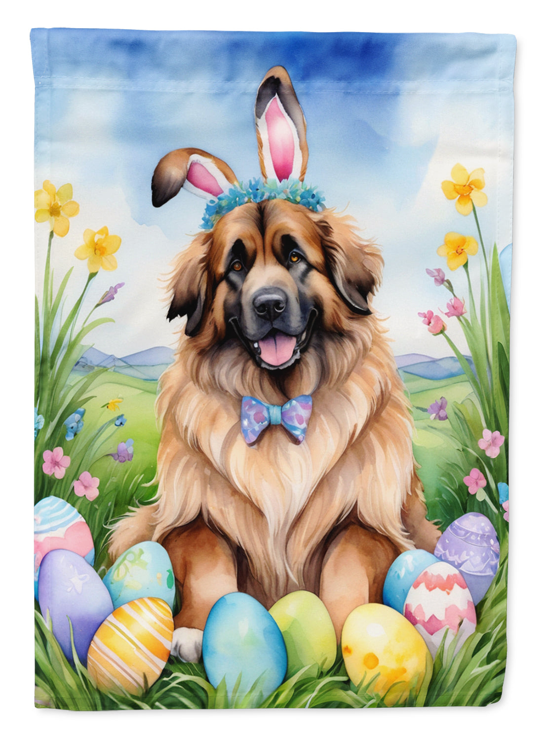 Buy this Leonberger Easter Egg Hunt Garden Flag