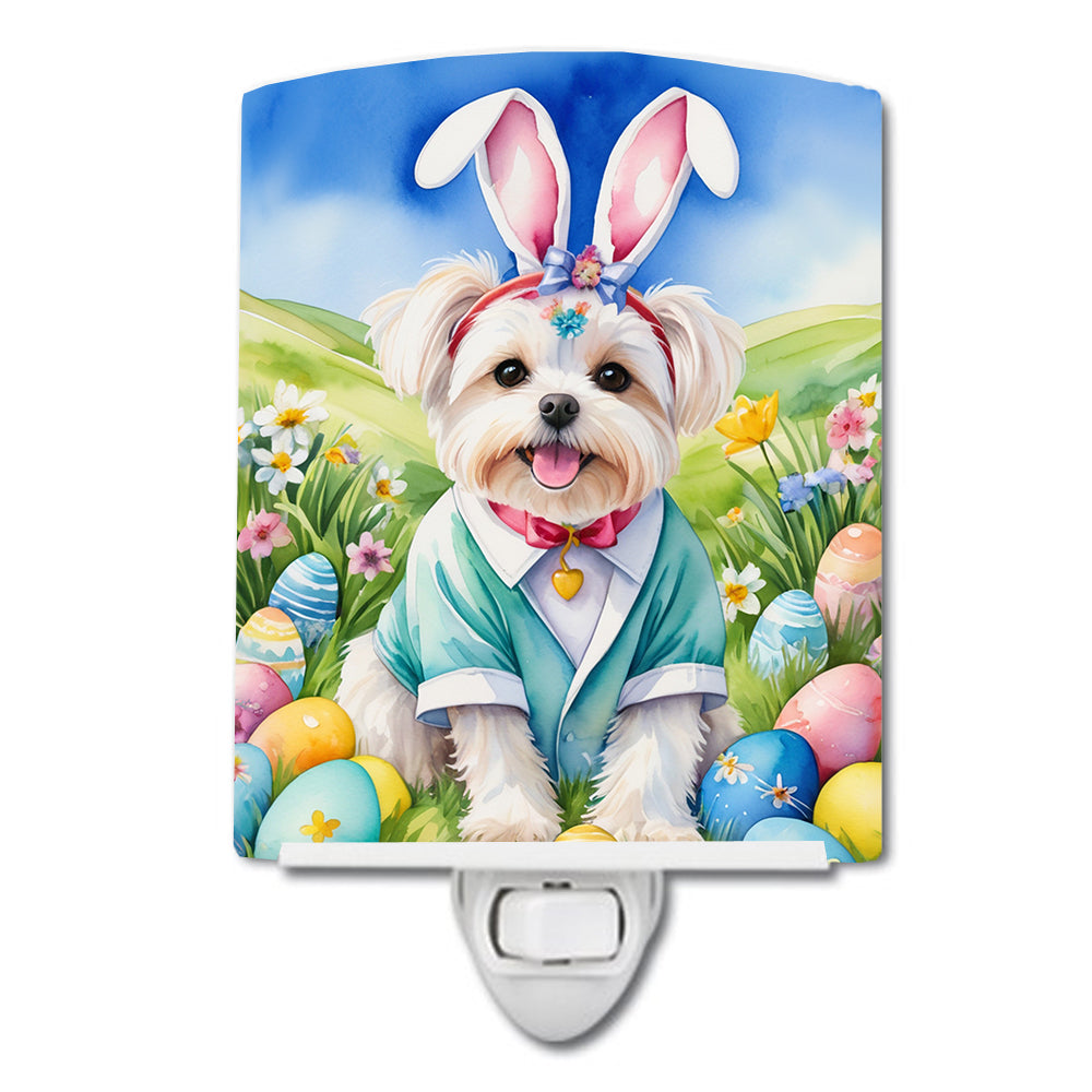 Buy this Maltese Easter Egg Hunt Ceramic Night Light