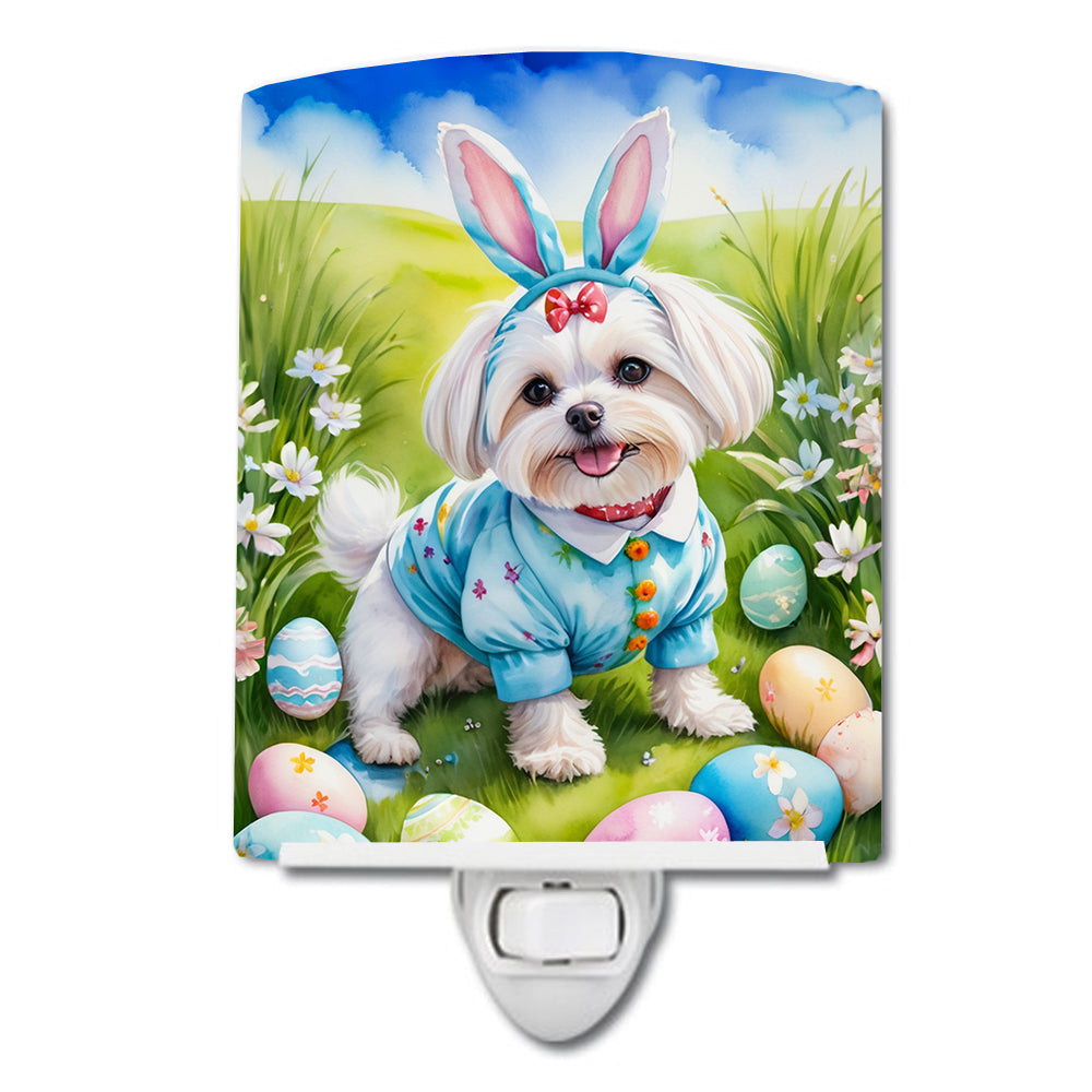 Buy this Maltese Easter Egg Hunt Ceramic Night Light