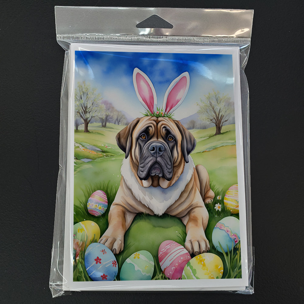 Mastiff Easter Egg Hunt Greeting Cards Pack of 8