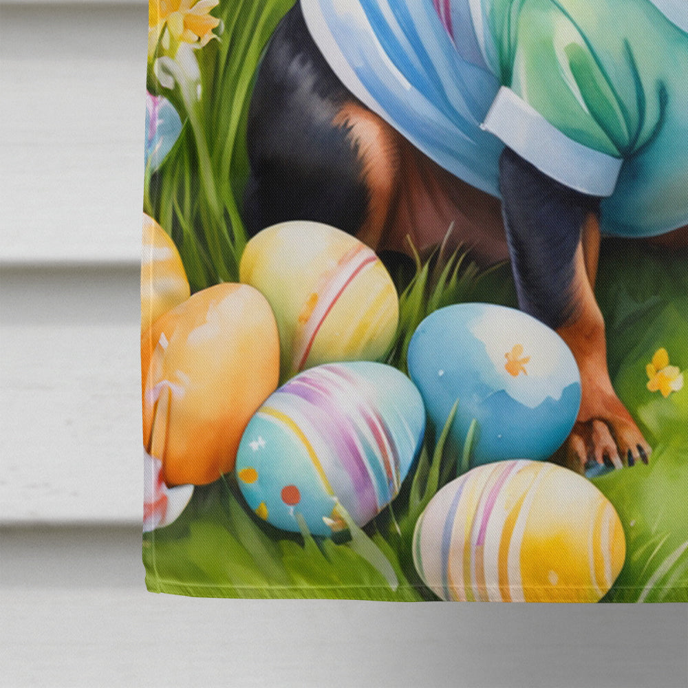 Miniature Pinscher Easter Egg Hunt House Flag