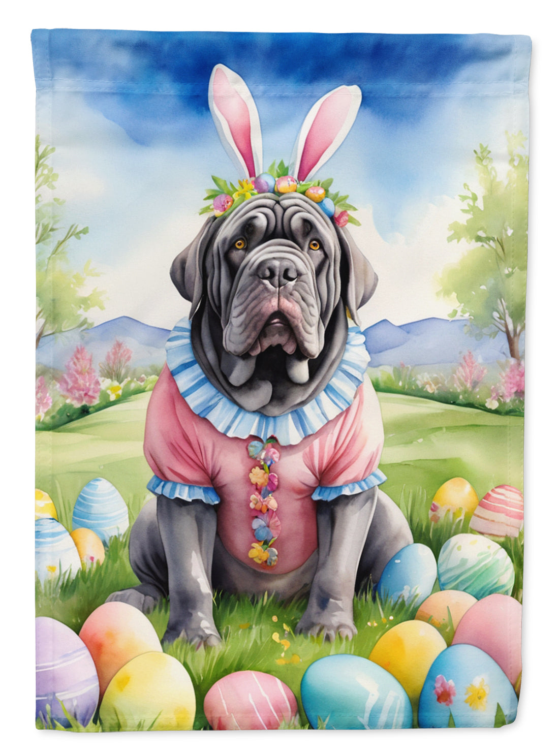 Buy this Neapolitan Mastiff Easter Egg Hunt Garden Flag