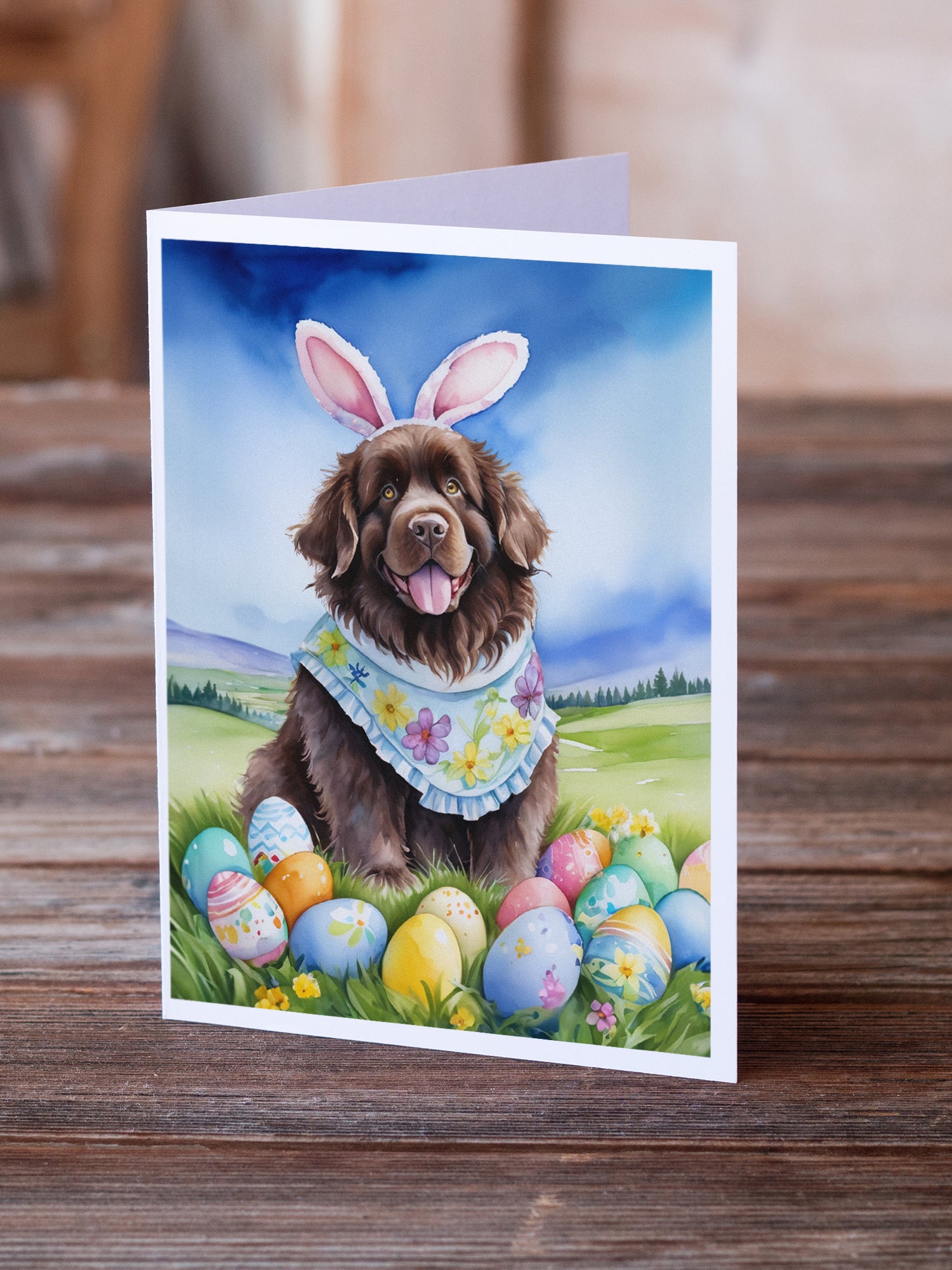 Newfoundland Easter Egg Hunt Greeting Cards Pack of 8