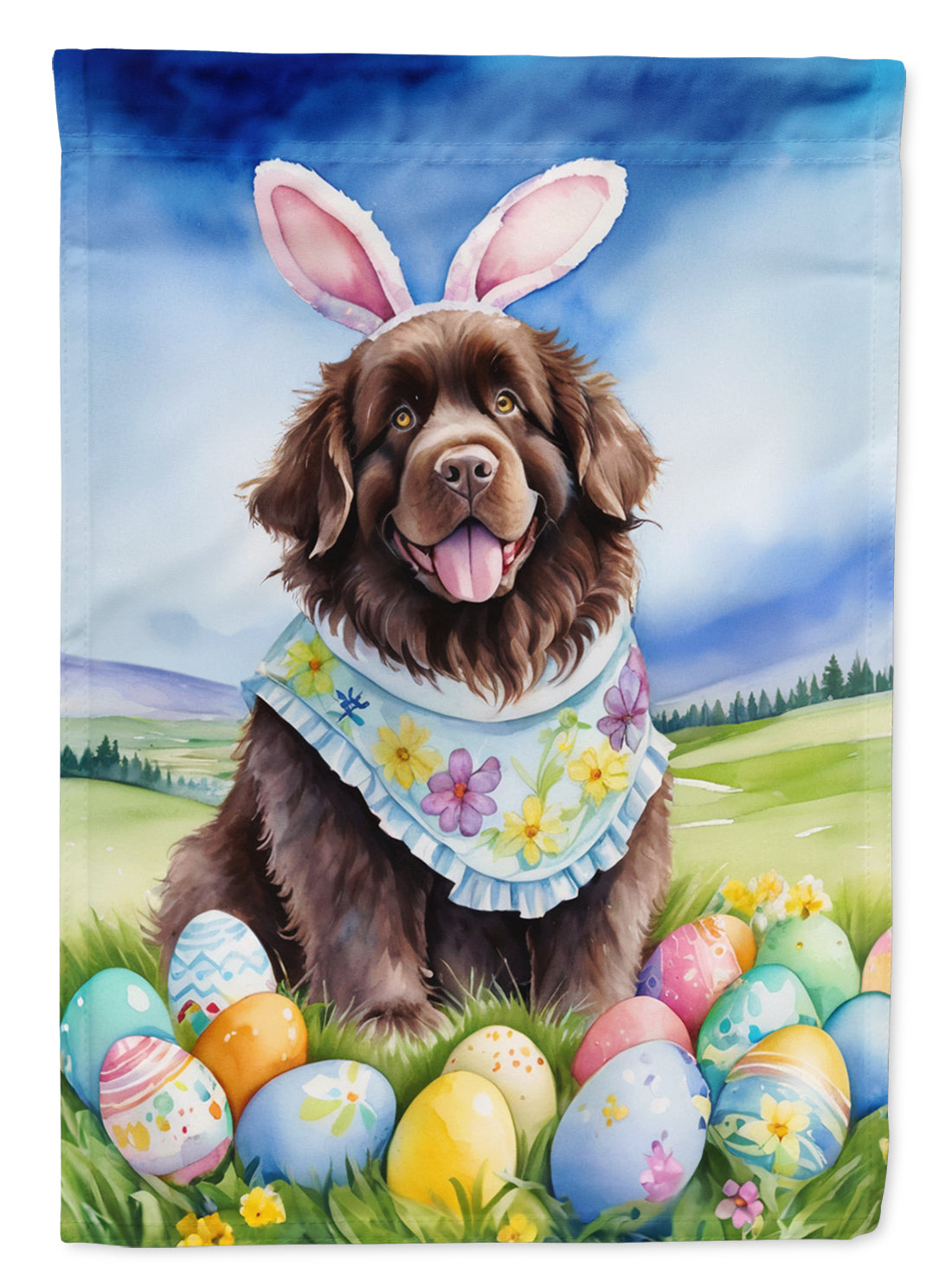 Buy this Newfoundland Easter Egg Hunt Garden Flag