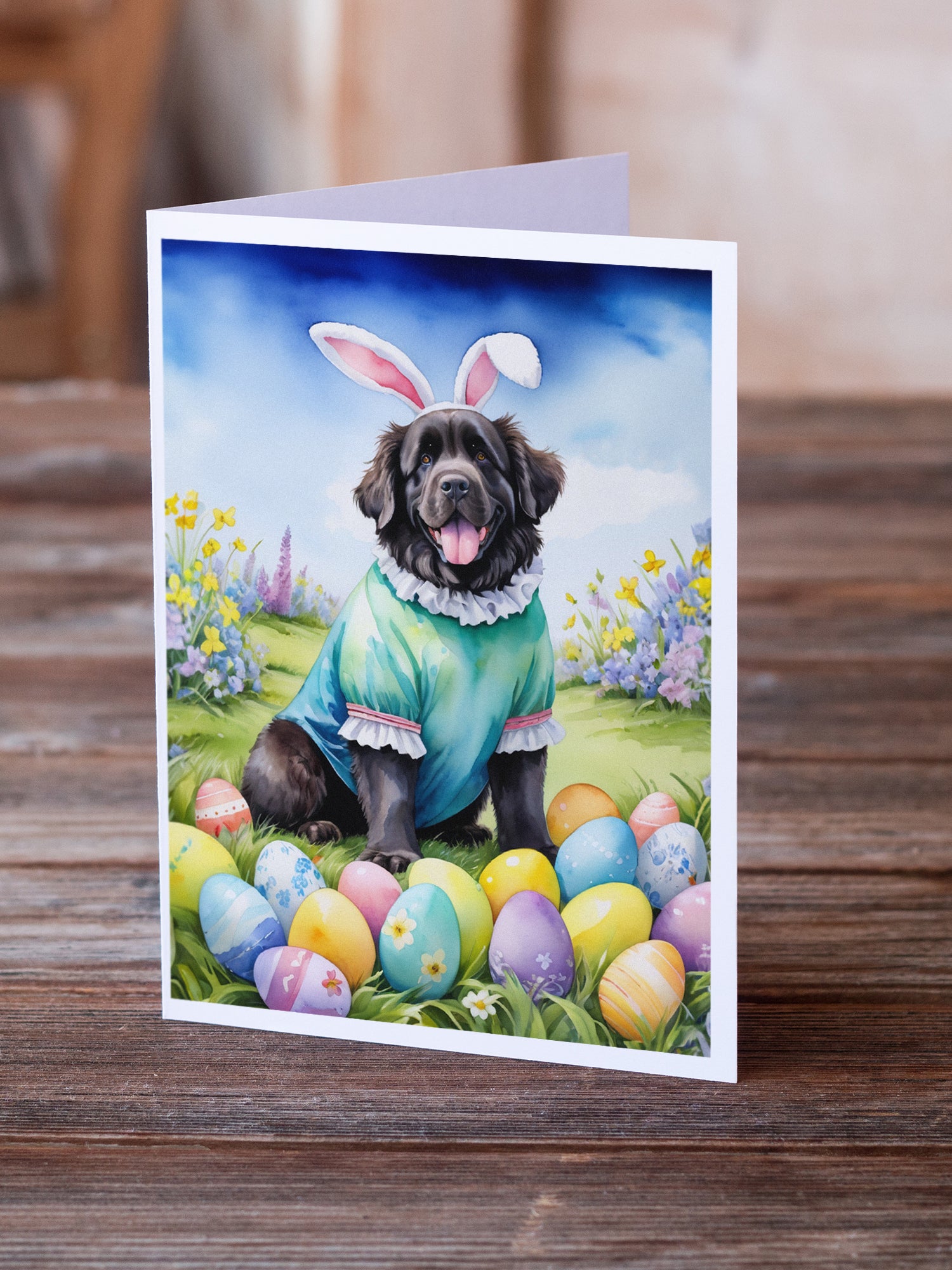 Newfoundland Easter Egg Hunt Greeting Cards Pack of 8