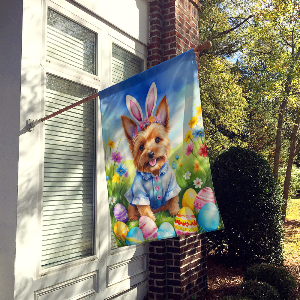 Norwich Terrier Easter Egg Hunt House Flag