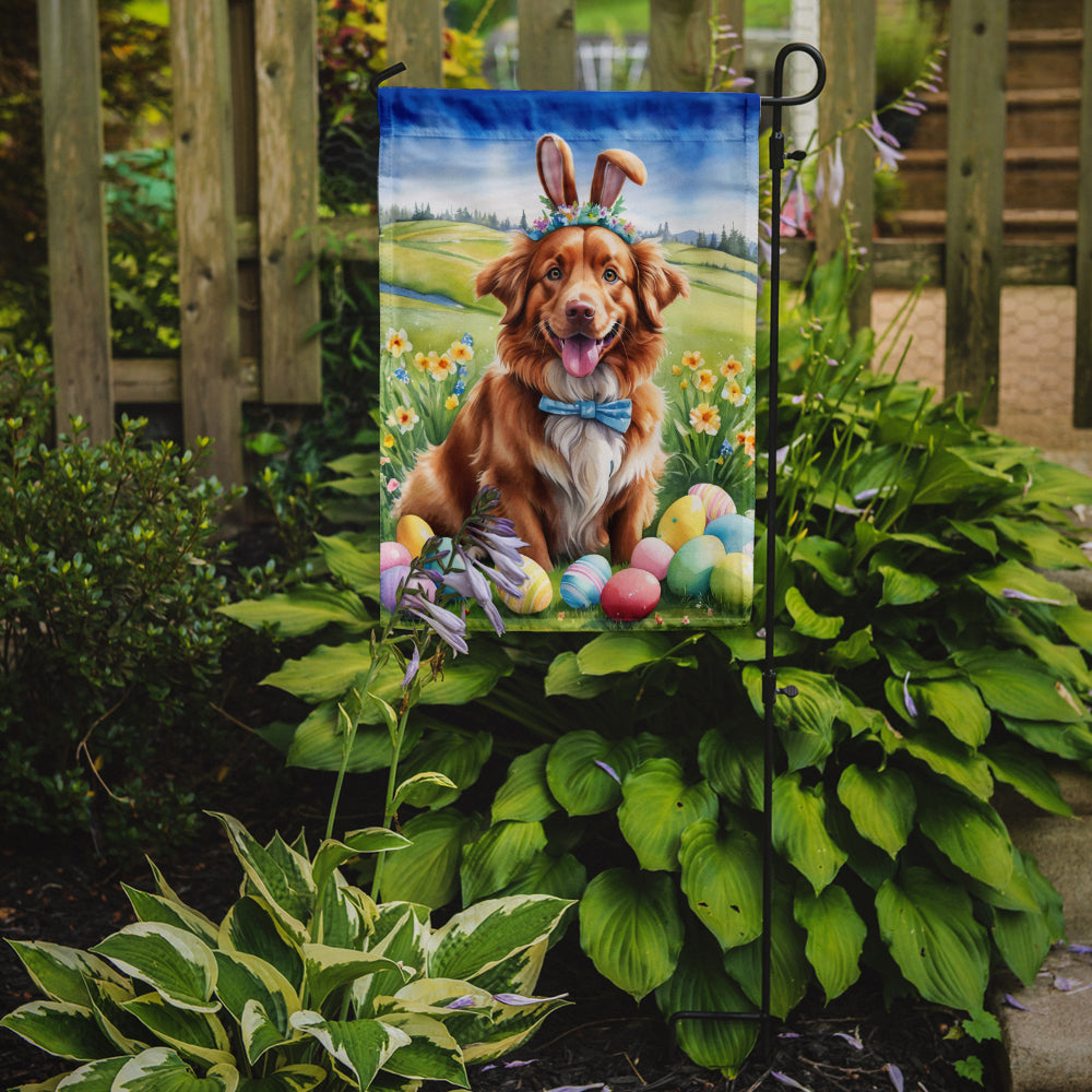 Buy this Nova Scotia Duck Tolling Retriever Easter Egg Hunt Garden Flag