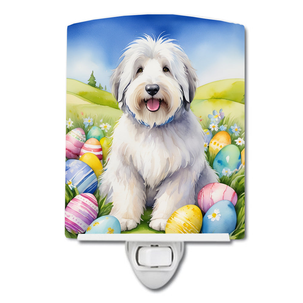 Buy this Old English Sheepdog Easter Egg Hunt Ceramic Night Light