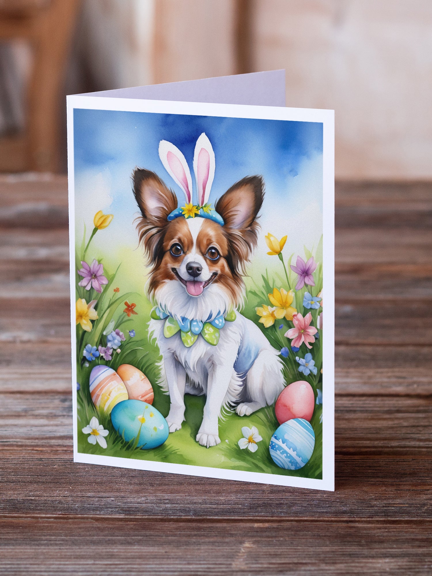 Buy this Papillon Easter Egg Hunt Greeting Cards Pack of 8