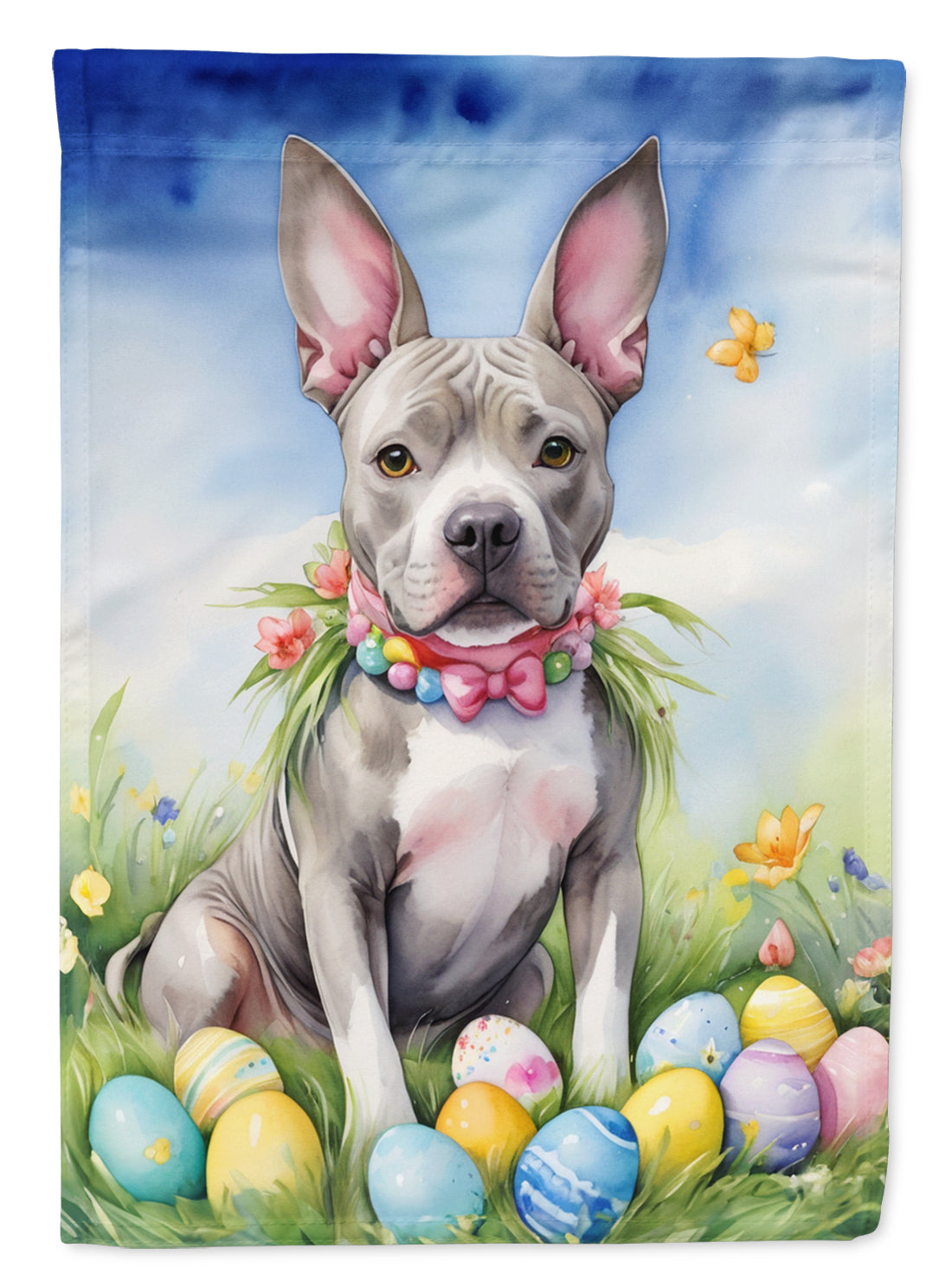 Buy this Pit Bull Terrier Easter Egg Hunt House Flag