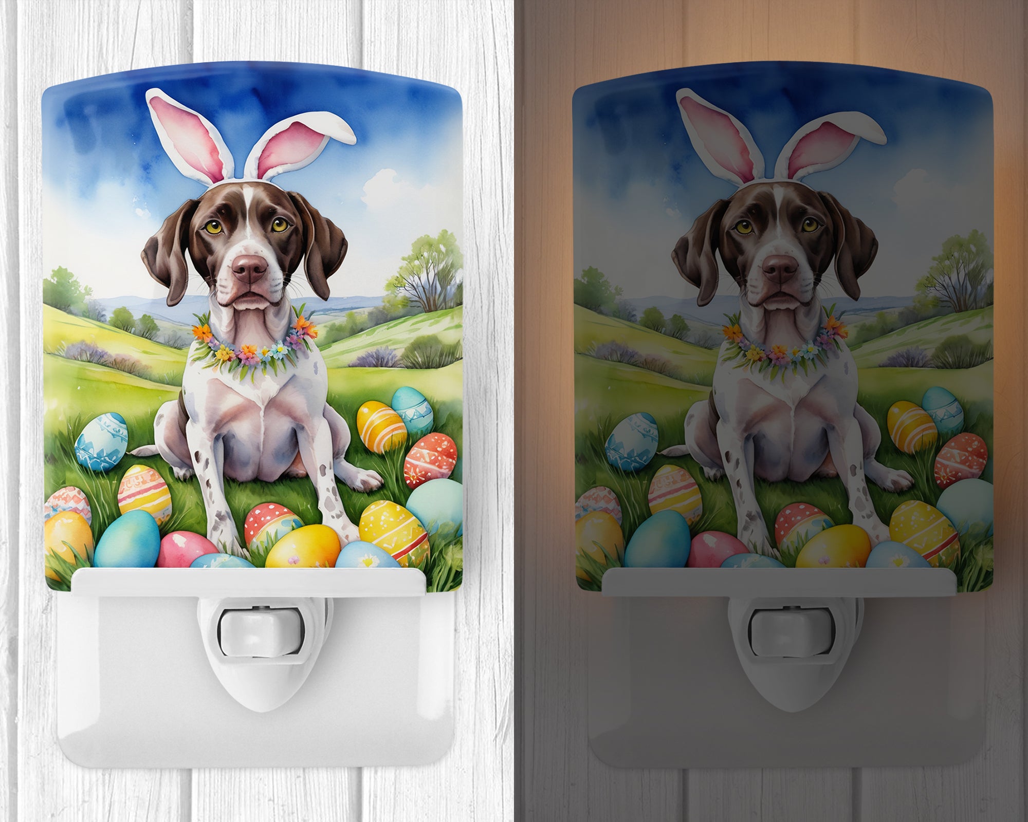 Pointer Easter Egg Hunt Ceramic Night Light