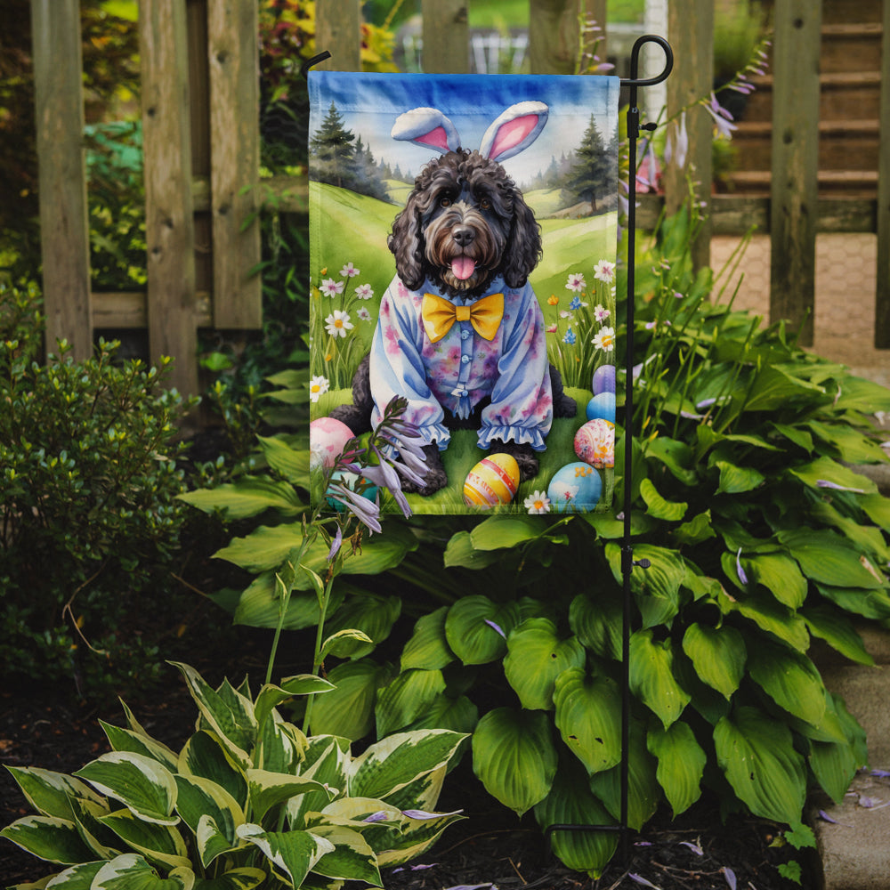 Buy this Portuguese Water Dog Easter Egg Hunt Garden Flag