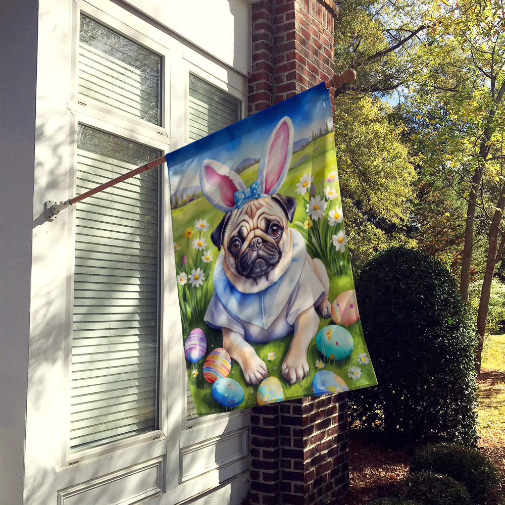 Buy this Pug Easter Egg Hunt House Flag