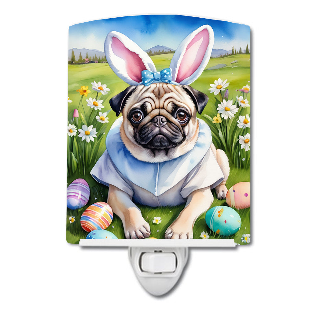 Buy this Pug Easter Egg Hunt Ceramic Night Light