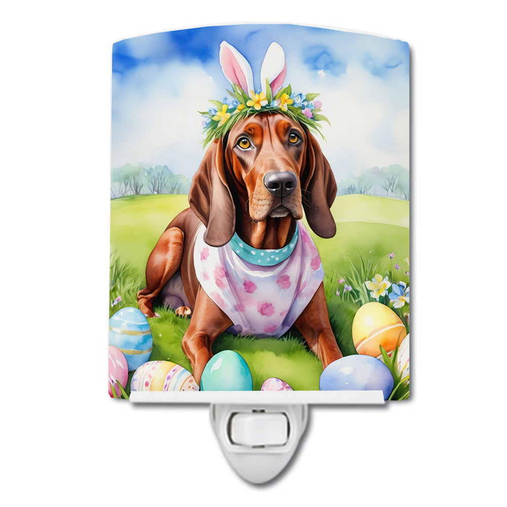 Buy this Redbone Coonhound Easter Egg Hunt Ceramic Night Light