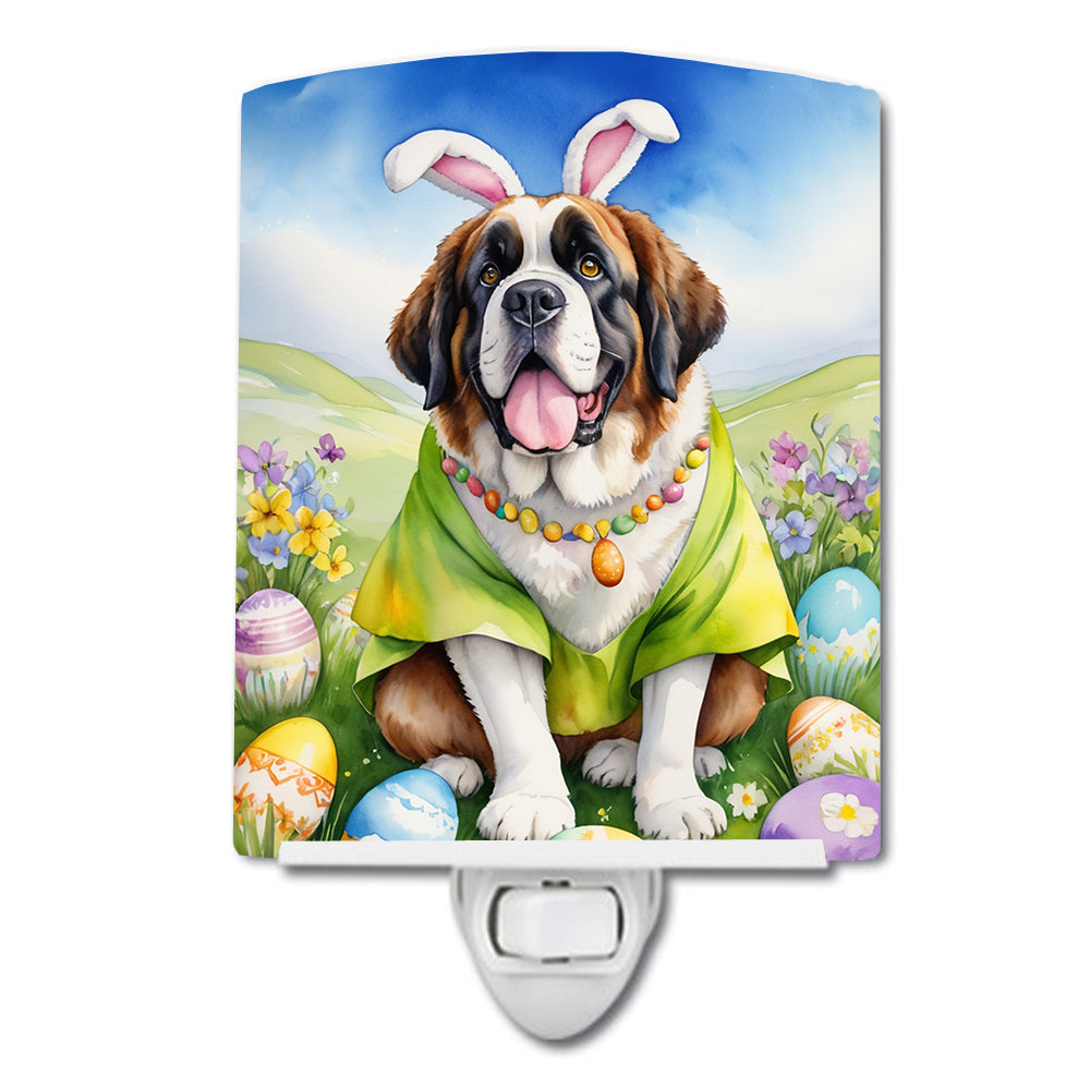 Buy this Saint Bernard Easter Egg Hunt Ceramic Night Light