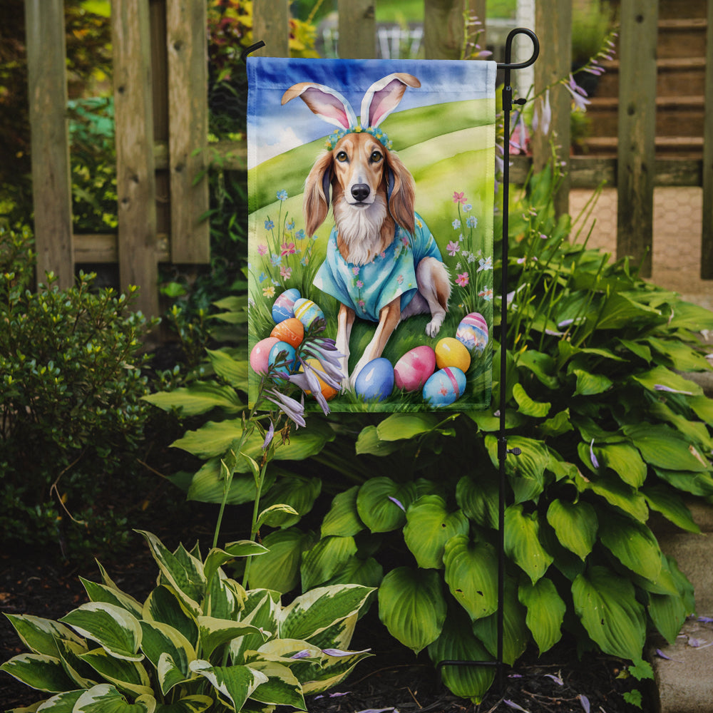 Saluki Easter Egg Hunt Garden Flag