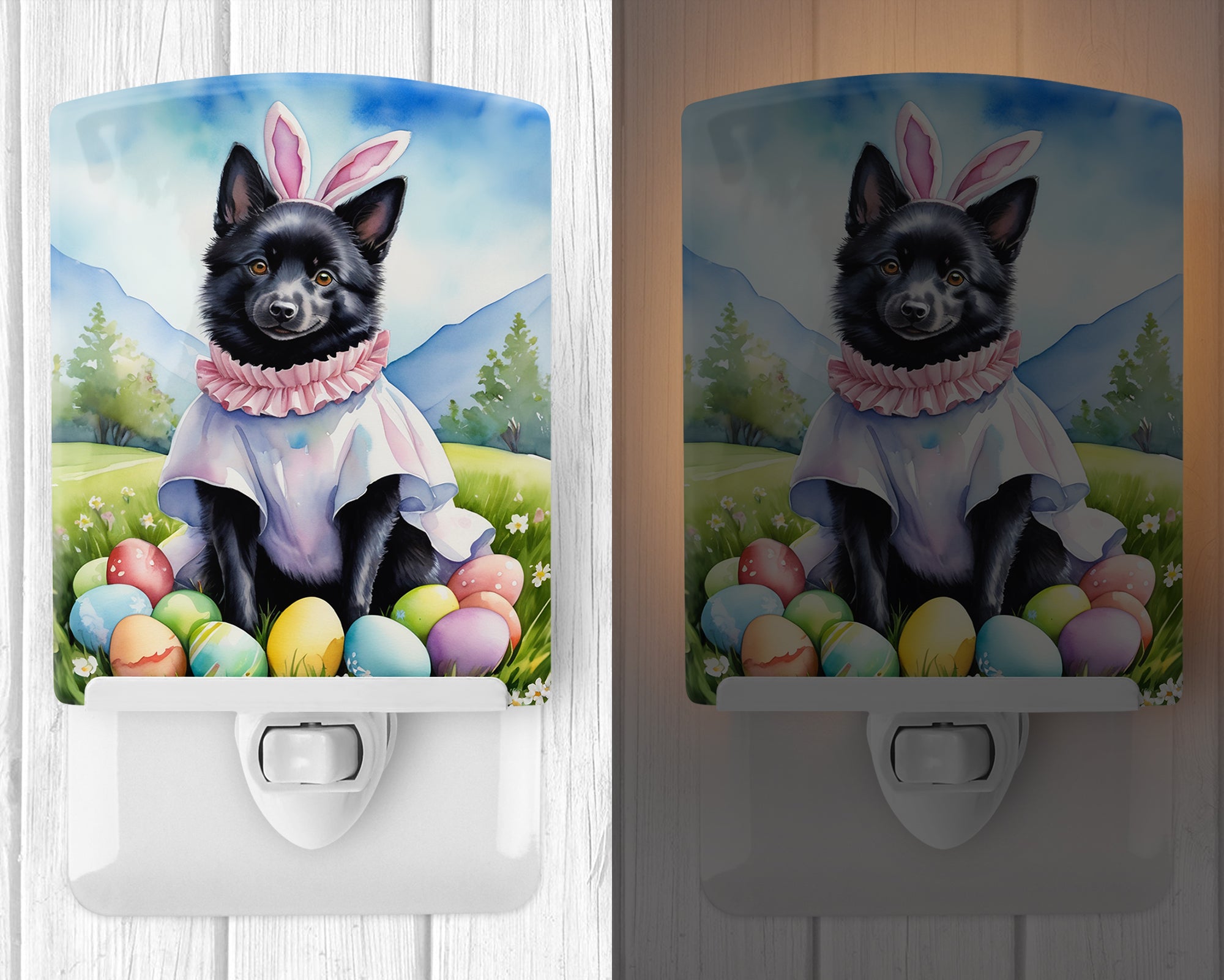 Buy this Schipperke Easter Egg Hunt Ceramic Night Light