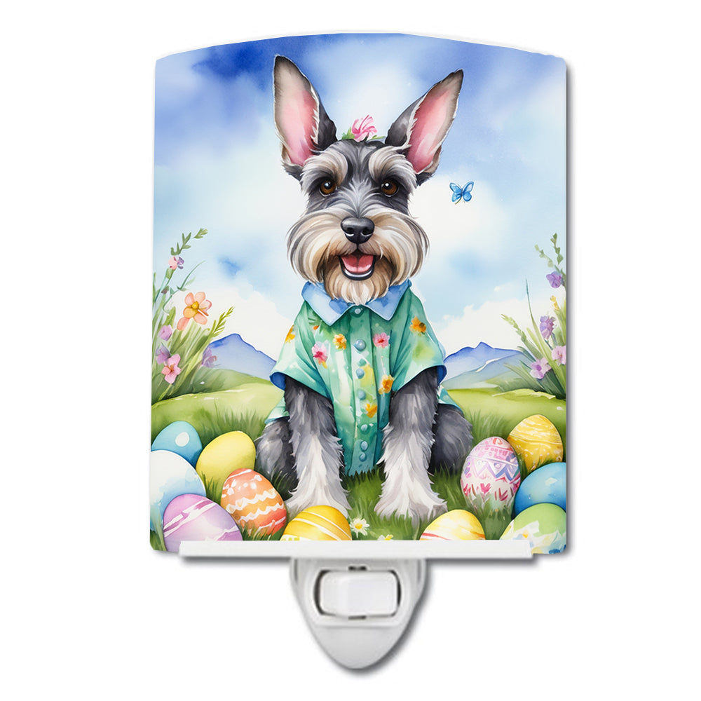 Buy this Schnauzer Easter Egg Hunt Ceramic Night Light