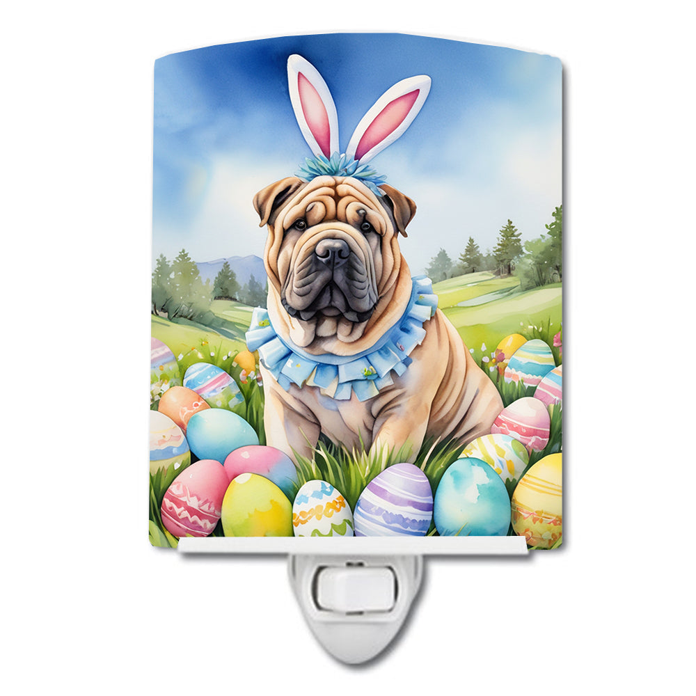 Buy this Shar Pei Easter Egg Hunt Ceramic Night Light