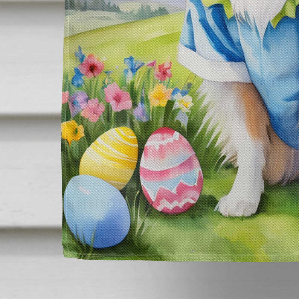 Sheltie Easter Egg Hunt House Flag