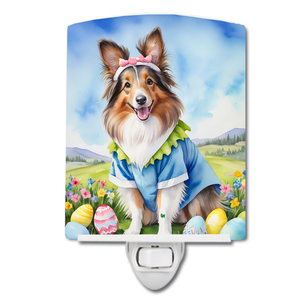 Buy this Sheltie Easter Egg Hunt Ceramic Night Light