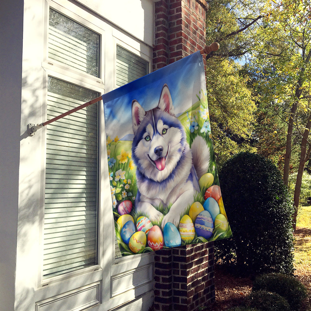 Buy this Siberian Husky Easter Egg Hunt House Flag