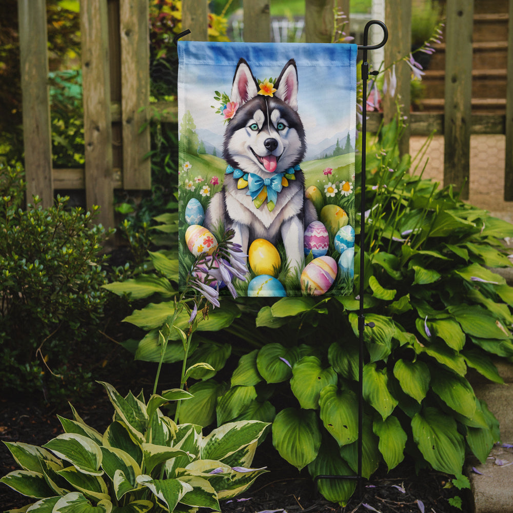 Buy this Siberian Husky Easter Egg Hunt Garden Flag