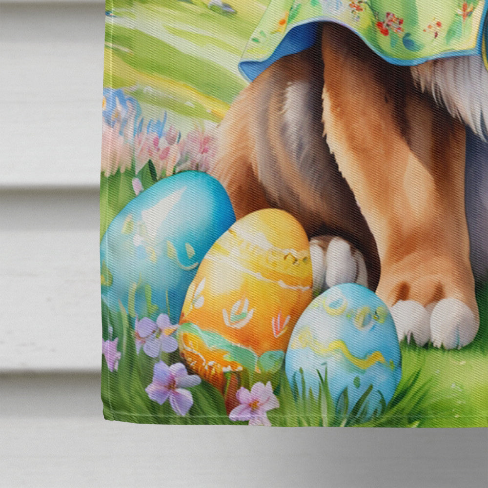 Tibetan Mastiff Easter Egg Hunt House Flag