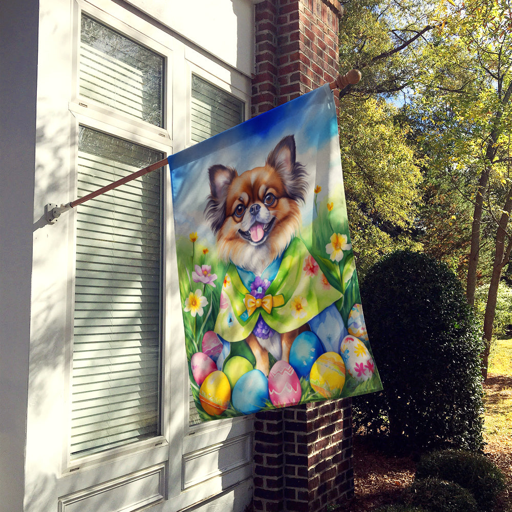 Buy this Tibetan Spaniel Easter Egg Hunt House Flag