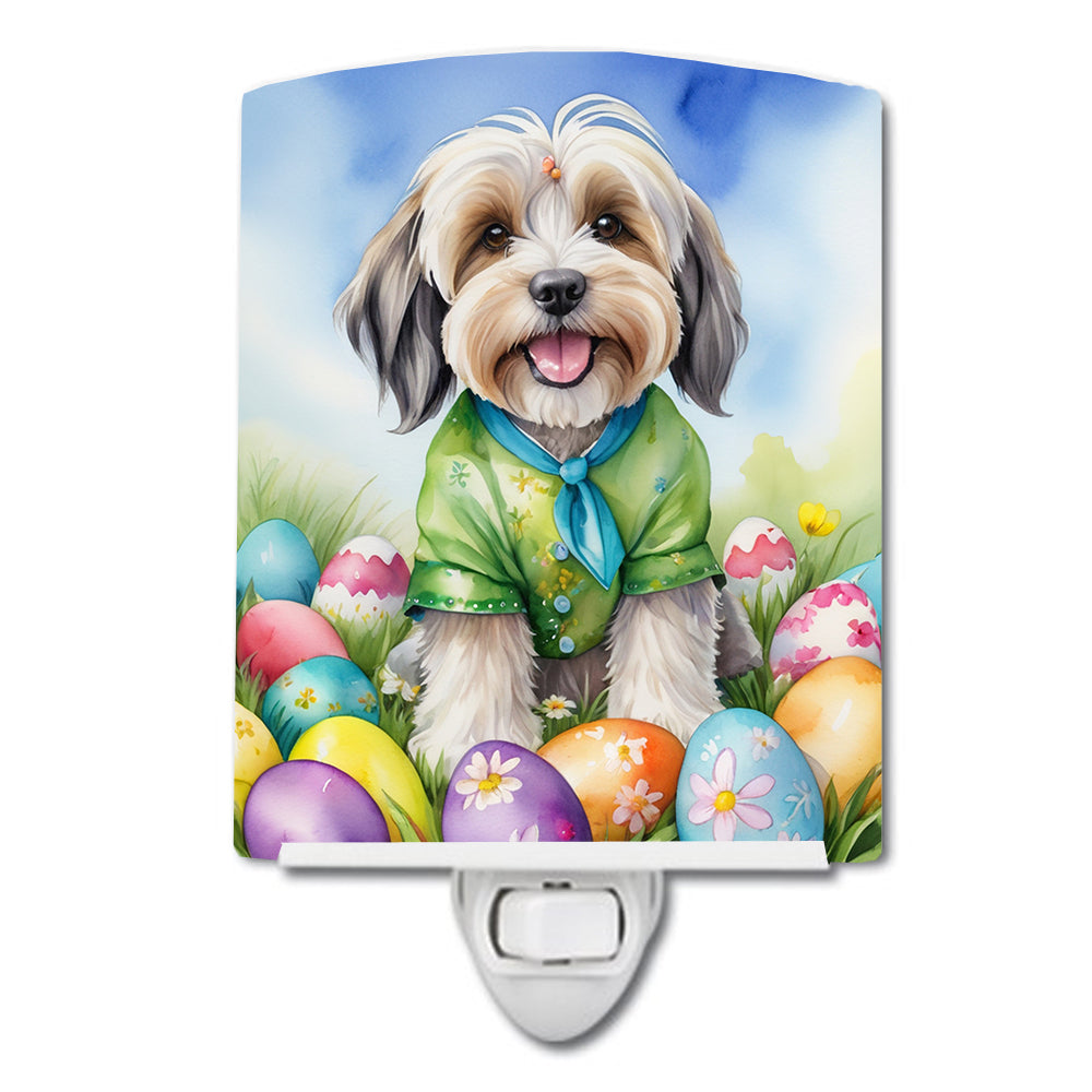 Buy this Tibetan Terrier Easter Egg Hunt Ceramic Night Light