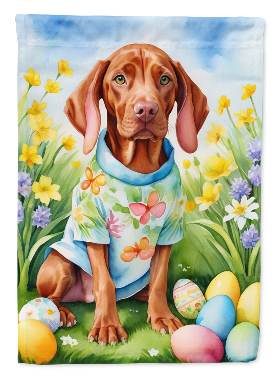 Buy this Vizsla Easter Egg Hunt Garden Flag