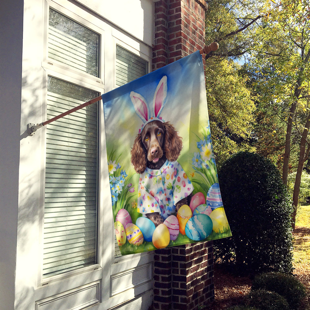 Water Spaniel Easter Egg Hunt House Flag