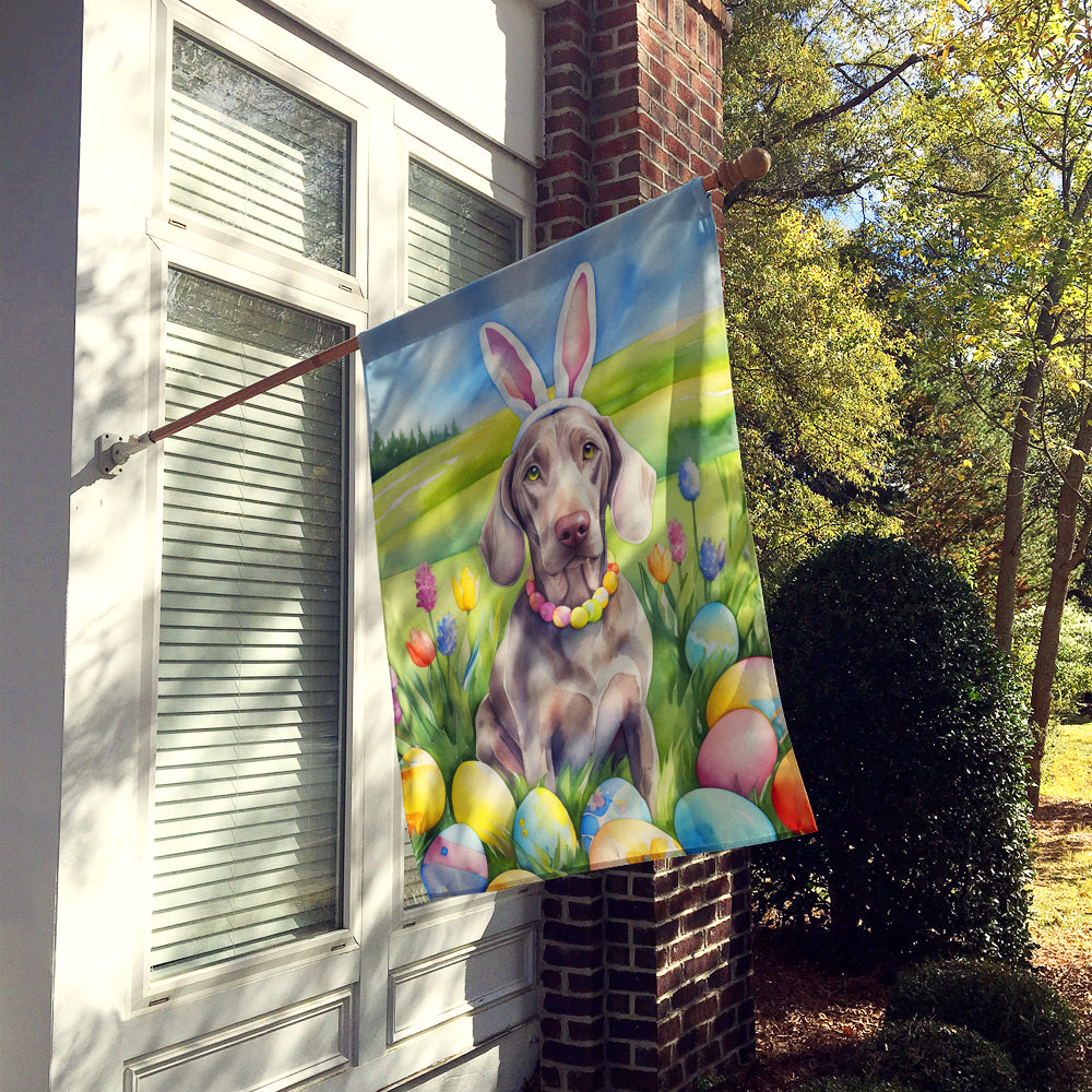 Weimaraner Easter Egg Hunt House Flag