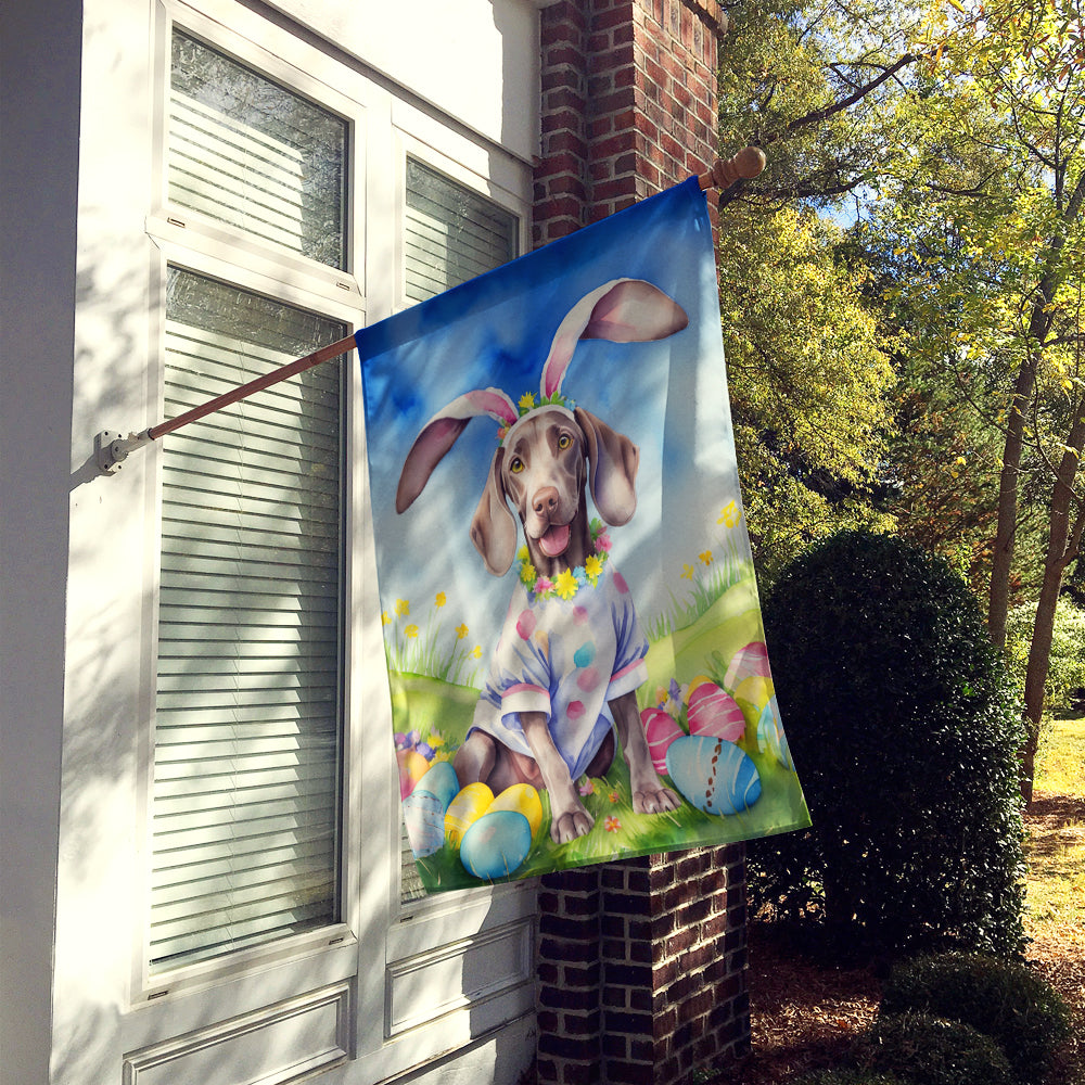 Weimaraner Easter Egg Hunt House Flag