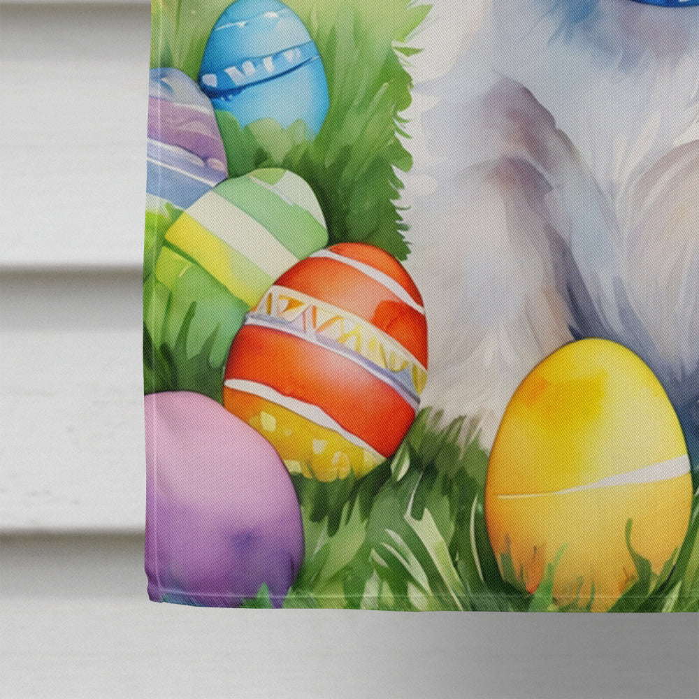 Westie Easter Egg Hunt House Flag