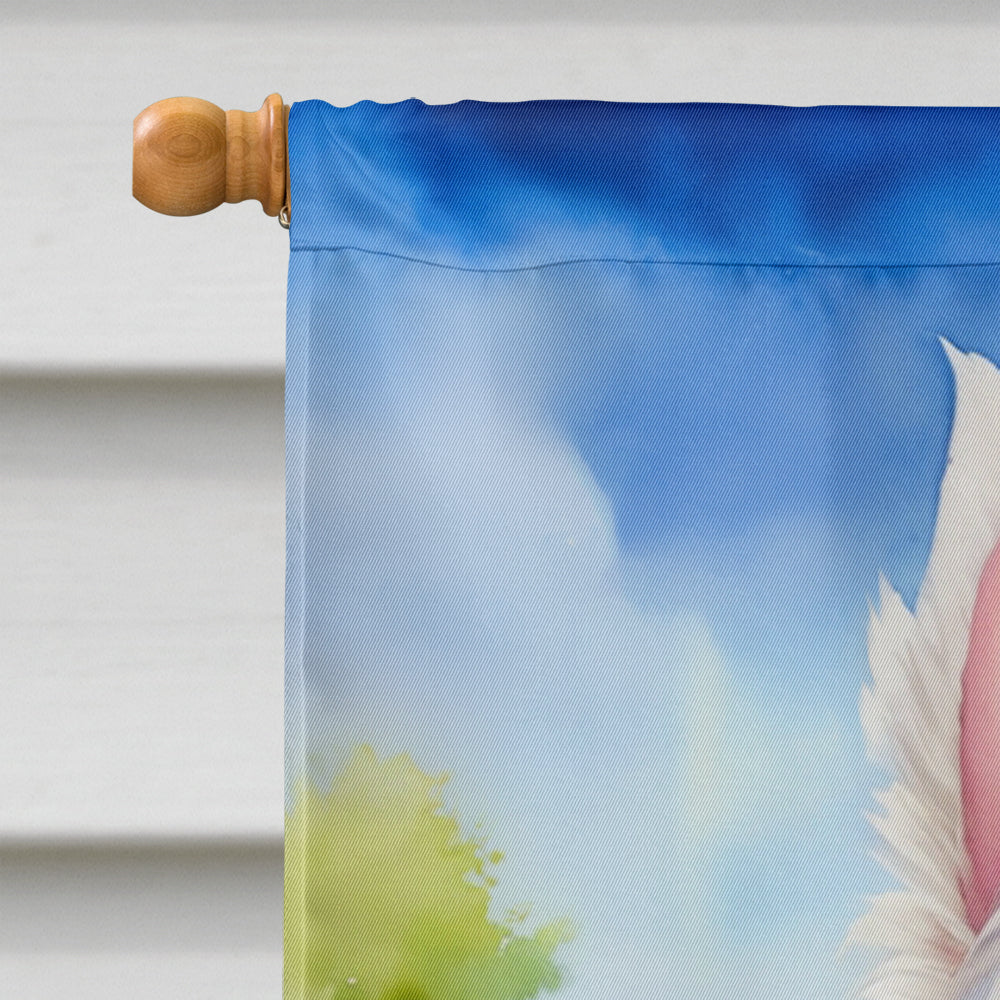 Westie Easter Egg Hunt House Flag