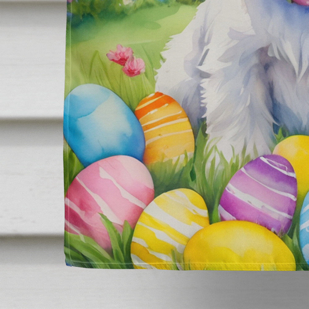 Westie Easter Egg Hunt House Flag