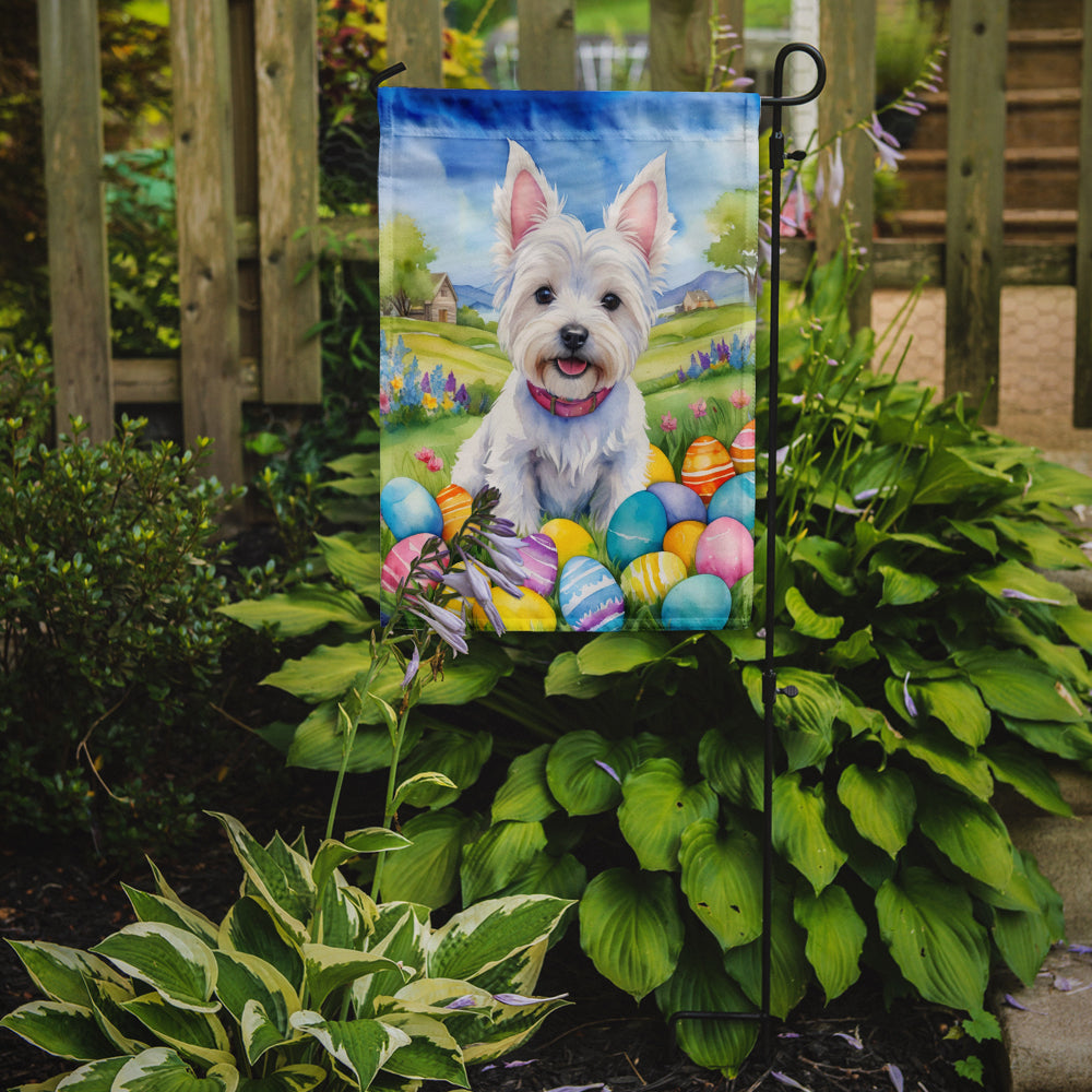 Buy this Westie Easter Egg Hunt Garden Flag