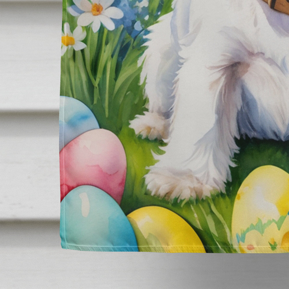 Westie Easter Egg Hunt House Flag