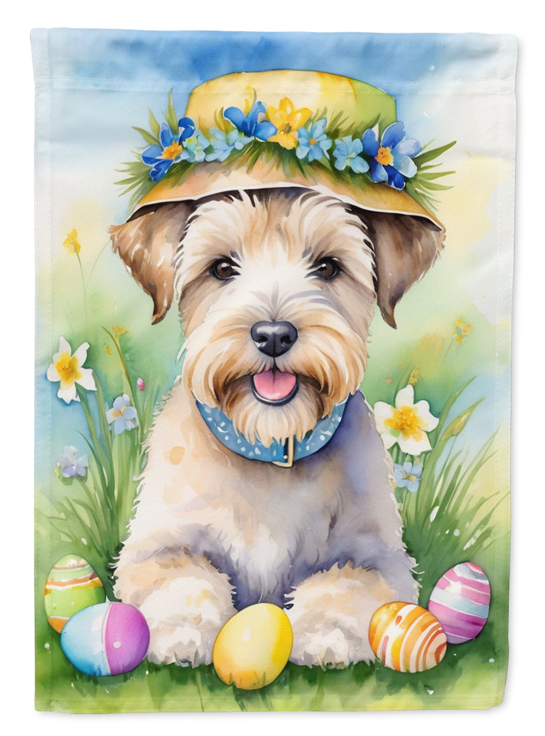 Buy this Wheaten Terrier Easter Egg Hunt Garden Flag