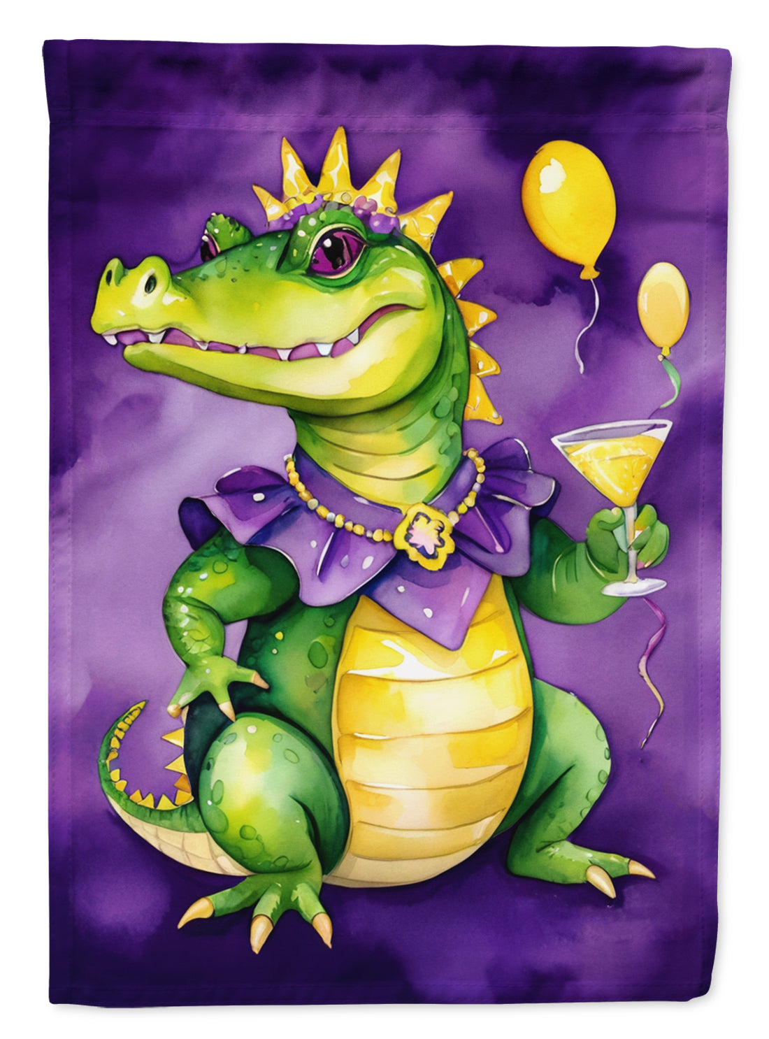 Buy this Alligator Mardi Gras House Flag