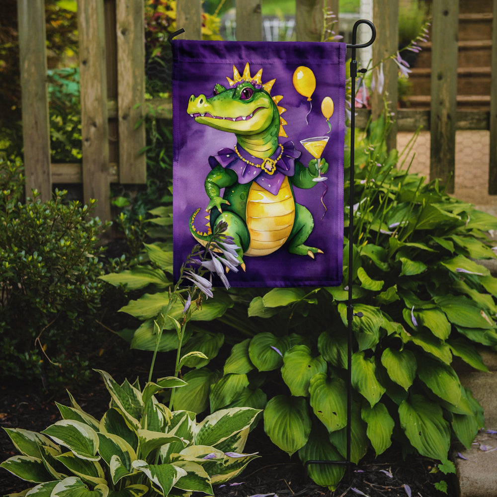 Buy this Alligator Mardi Gras Garden Flag