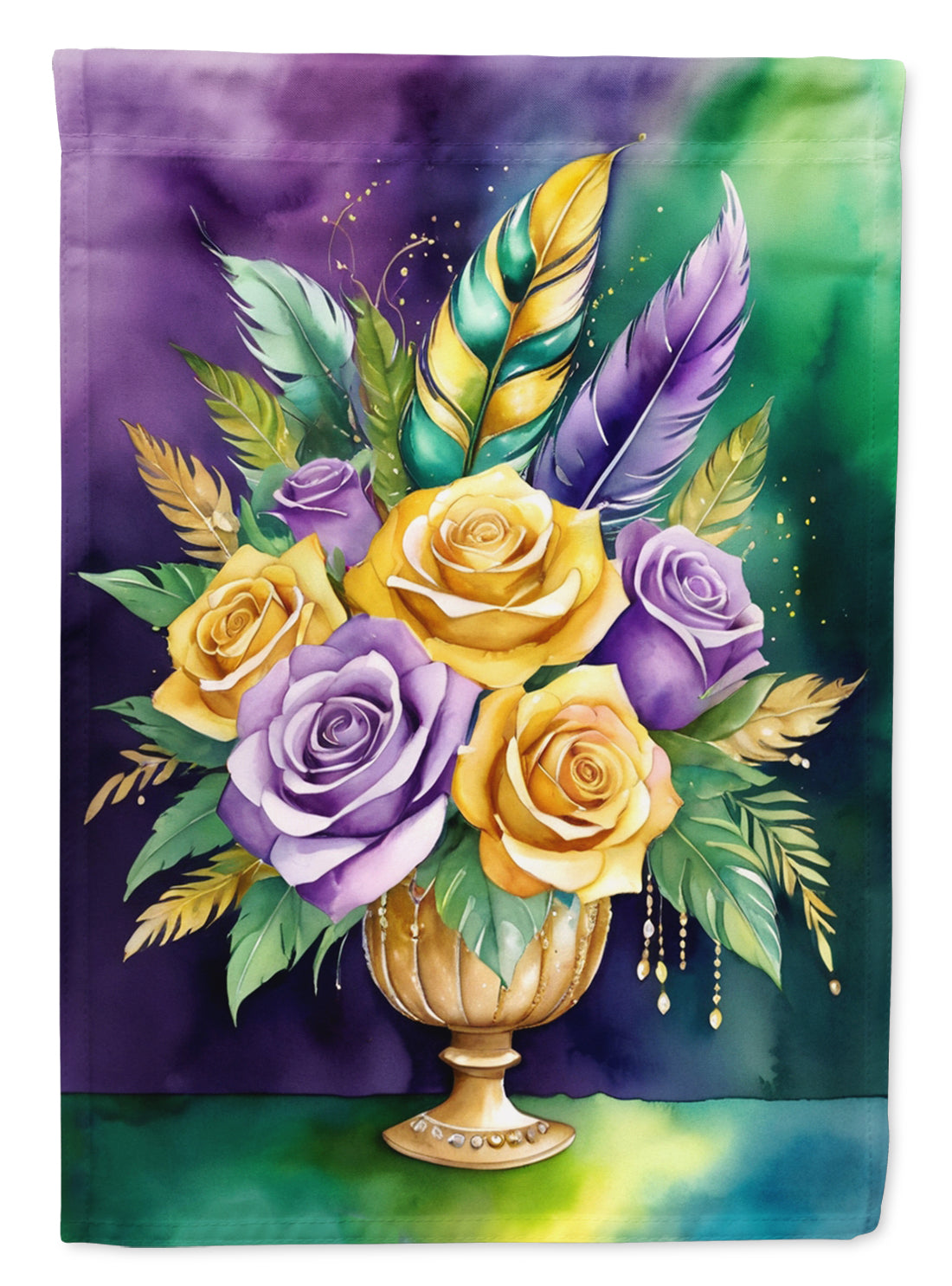 Buy this Flowers Mardi Gras House Flag