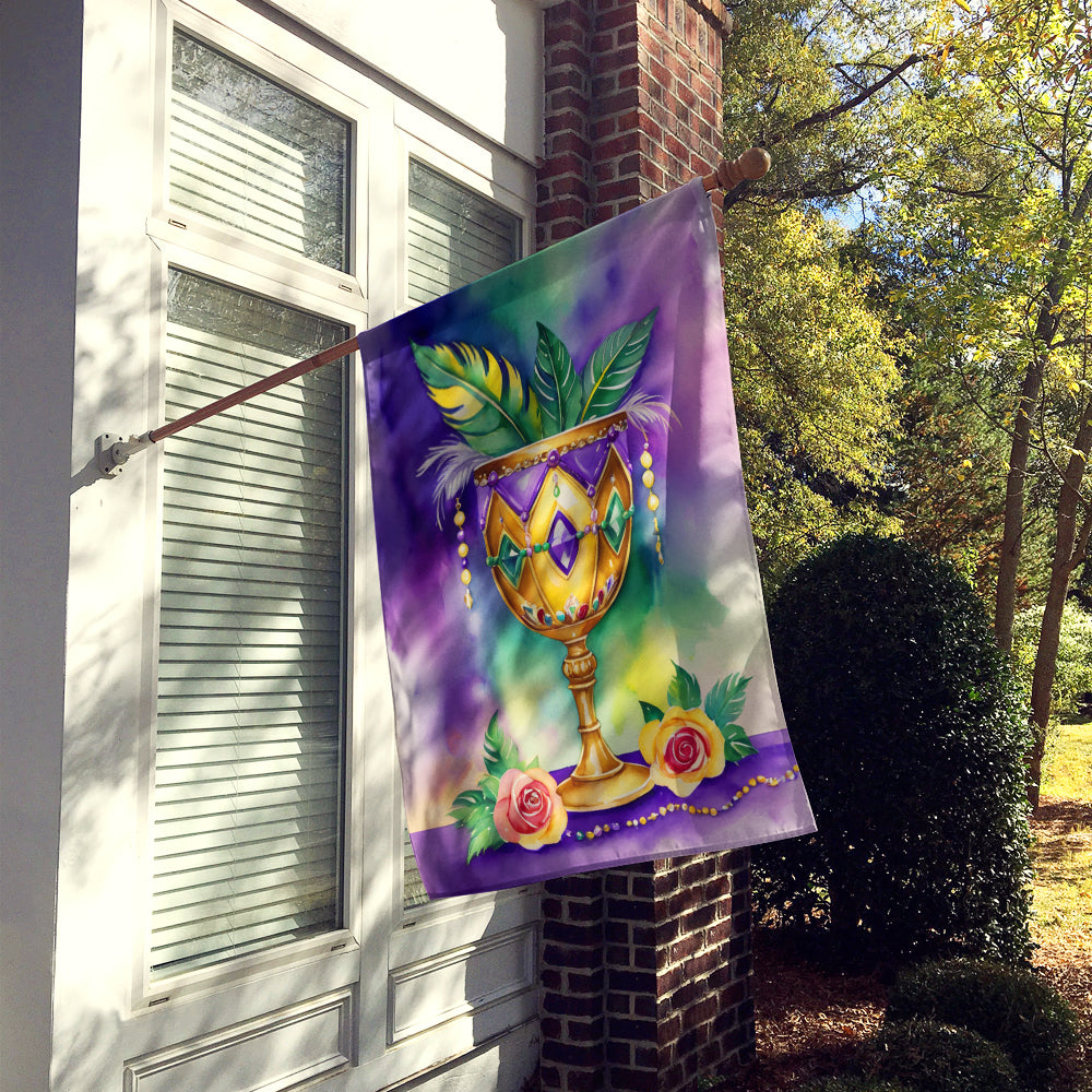 Goblet Mardi Gras House Flag