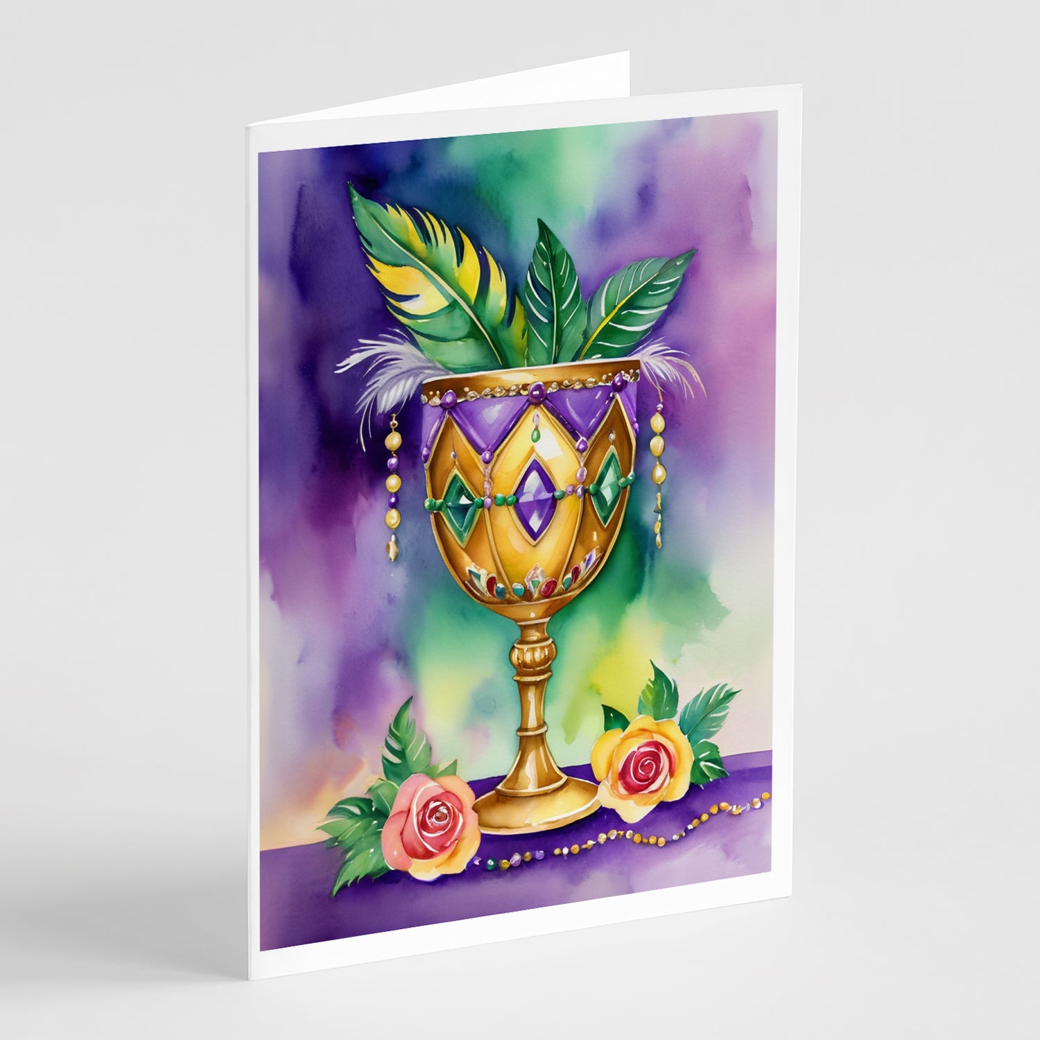 Buy this Goblet Mardi Gras Greeting Cards Pack of 8