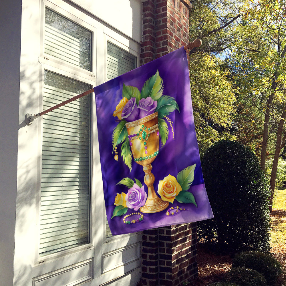 Goblet Mardi Gras House Flag