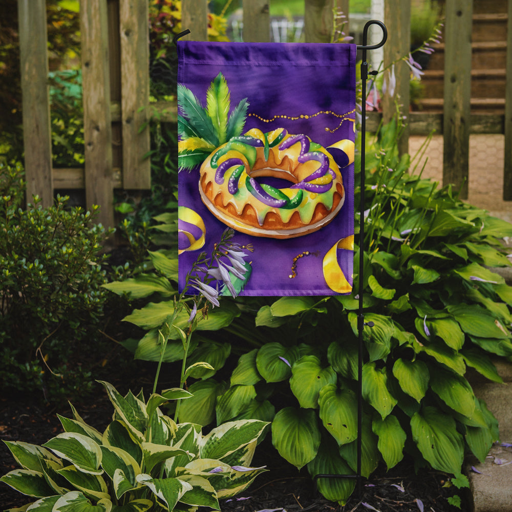 King Cake Mardi Gras Garden Flag